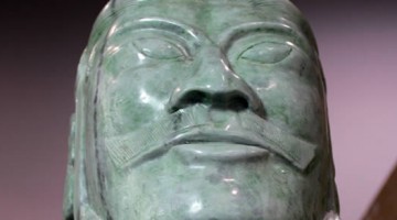 Statue of general made of jade.
