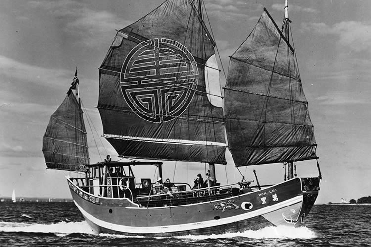 1946 - Purchased Chinese Junk "The Mon Lei"