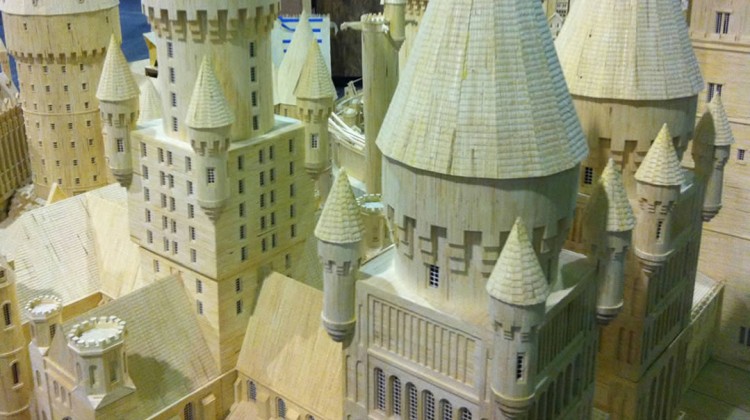Castle made with 450K matchsticks