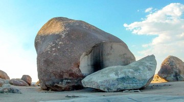 large stones on beach