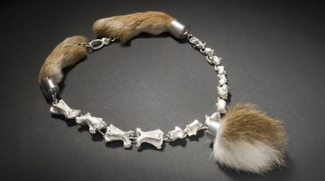 bone and fur necklace