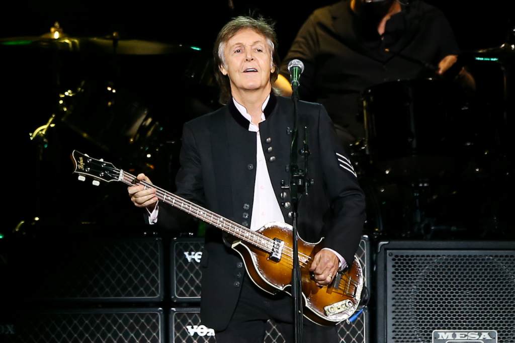 Singer Paul McCartney performs onstage at NYCB 