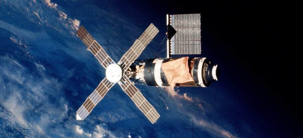 Skylab from Skylab 2 mission departure